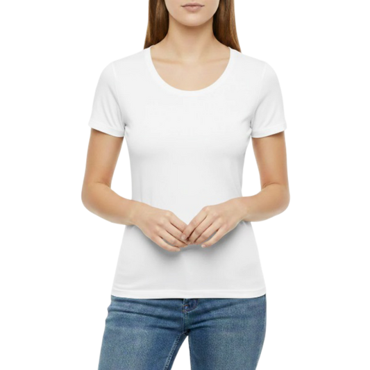 8505 - Cottonil - Women - Short Sleeve - O Neck