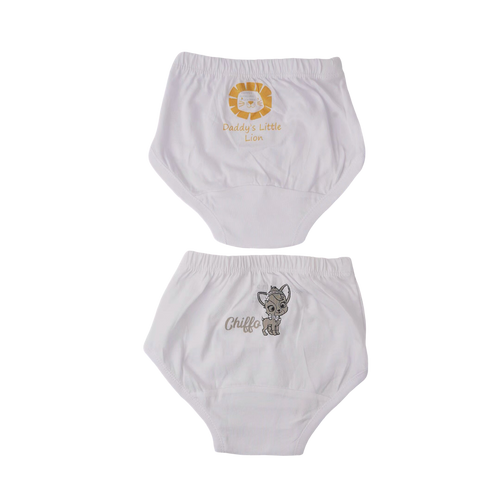 503 Baby White Panties For Girls 2 Pieces Per Pack