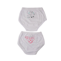 503 Baby White Panties For Girls 2 Pieces Per Pack
