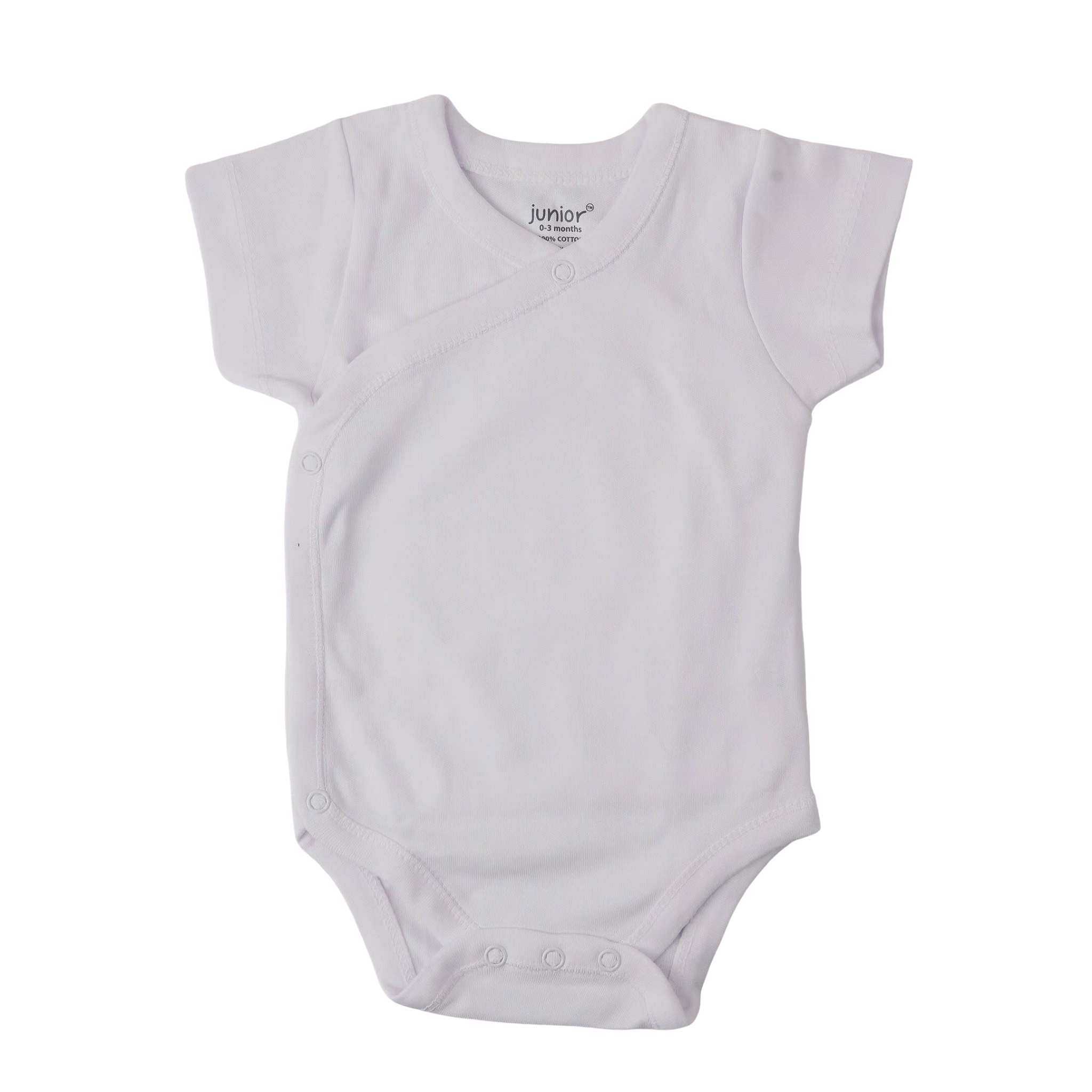 5301 - Junior - Baby - Kimono - Short Sleeve - White