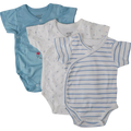 5305B - Junior - Baby - Kimono - Short Sleeve - Pack of 3 - Boy