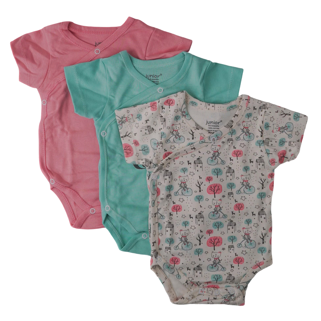 5305G kimono short sleeve -Girl 3 in 1 Printed