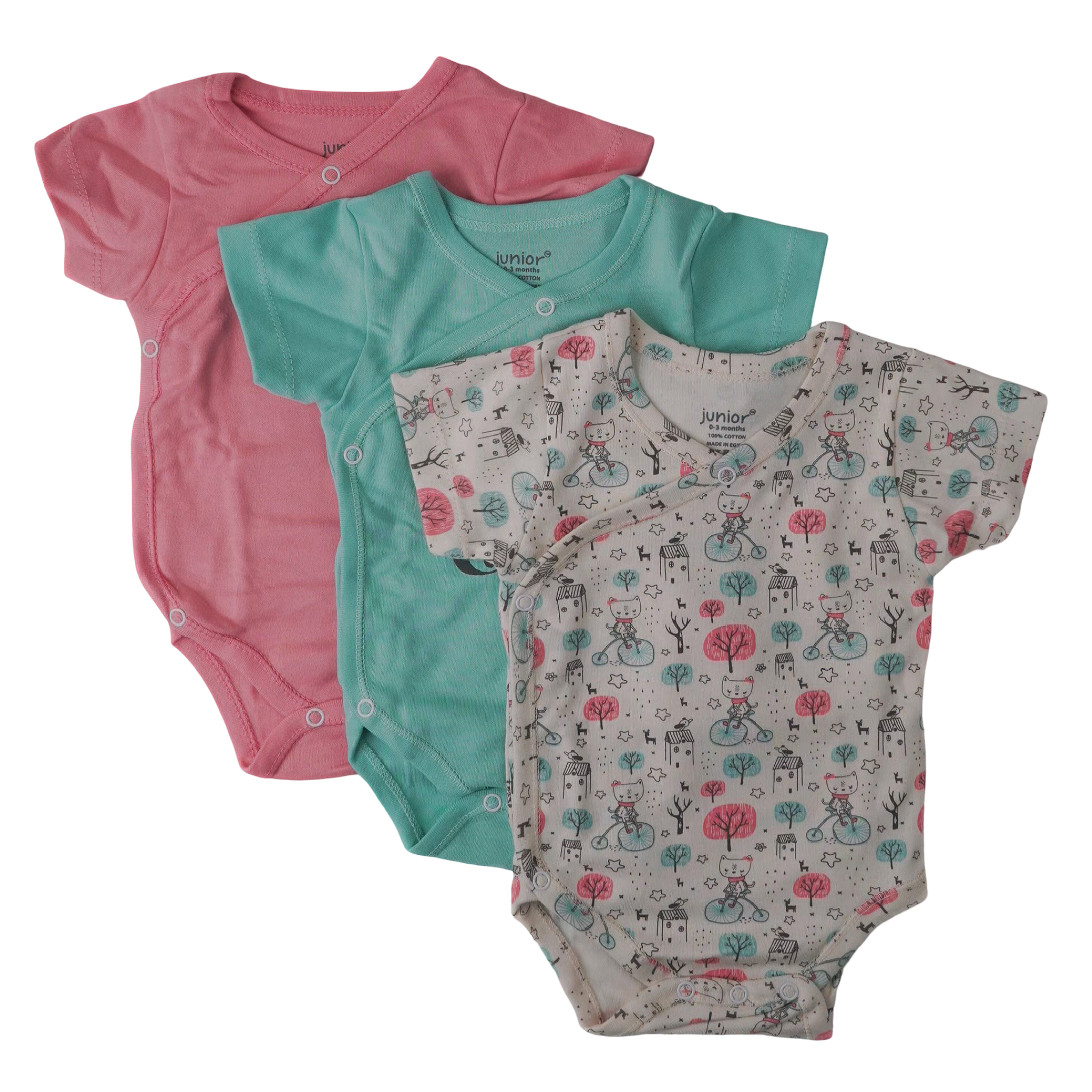 5305G kimono short sleeve -Girl 3 in 1 Printed