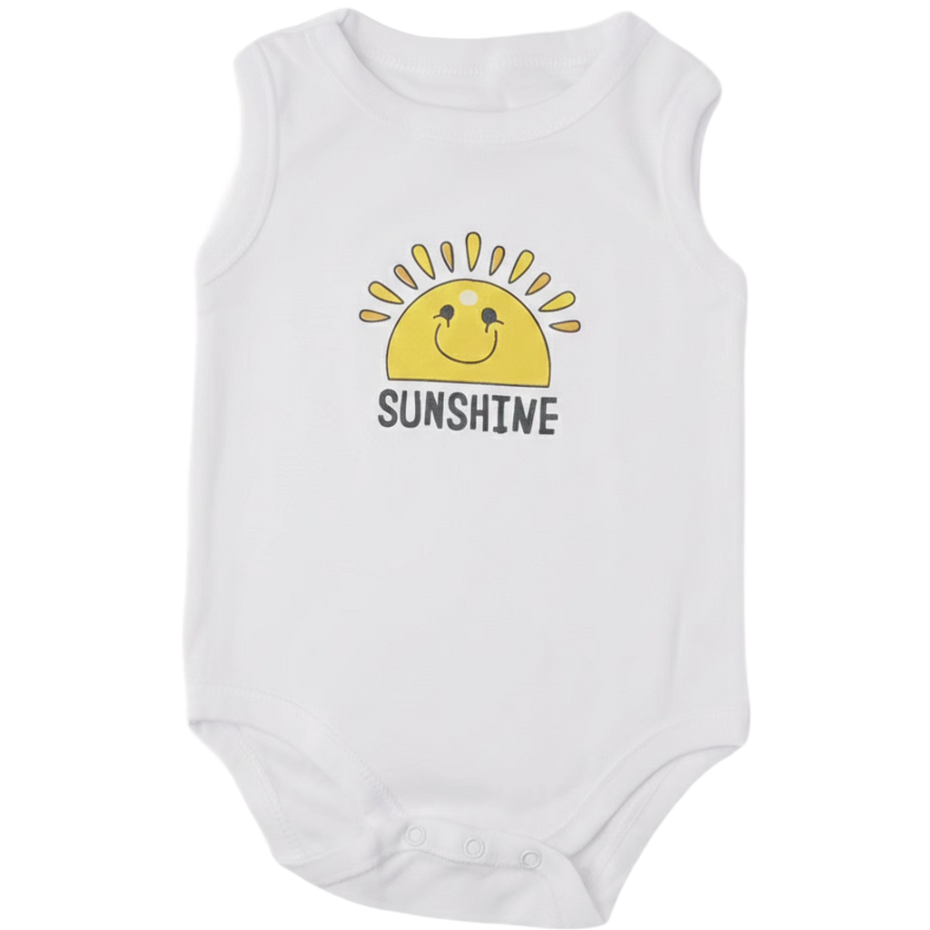 7202 Body suite sleeveless printed  P*1
