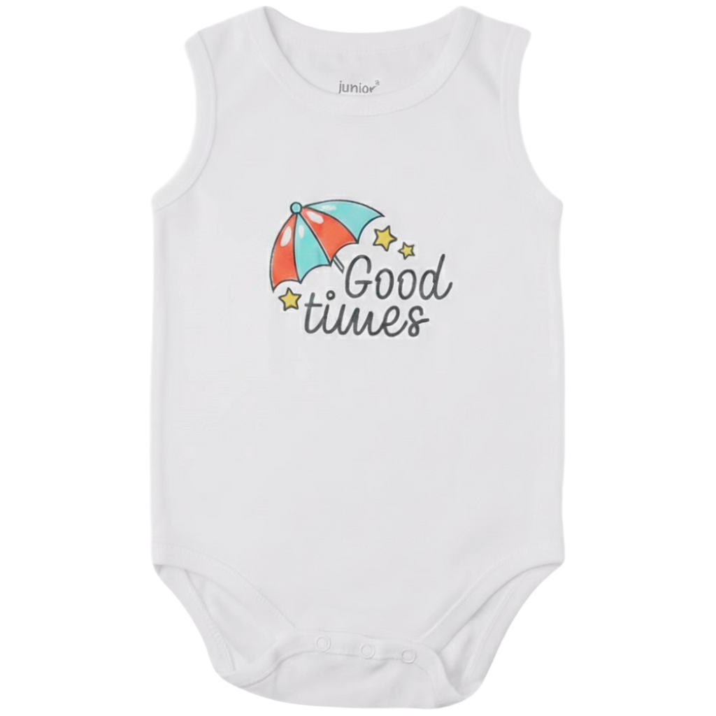 7202 Body suite sleeveless printed  P*1