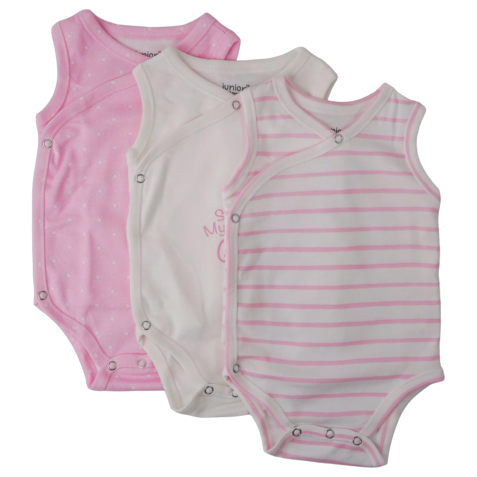 7305G - Junior - Baby - Kimono - Sleeveless - Pack of 3 - Girl