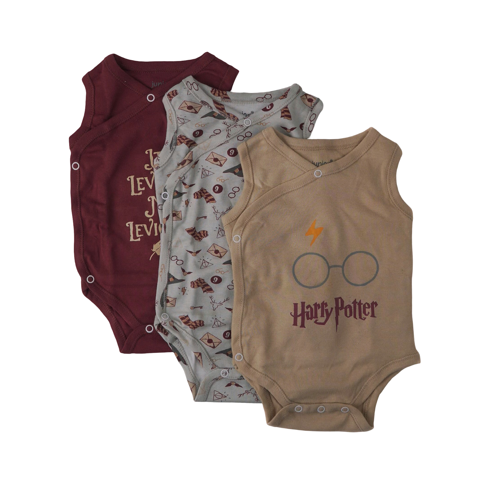 7305B - Junior - Baby - Kimono - Sleeveless - Pack of 3 - Boy
