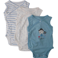 7305B kimono sleeveless - Boy 3 in 1 Printed