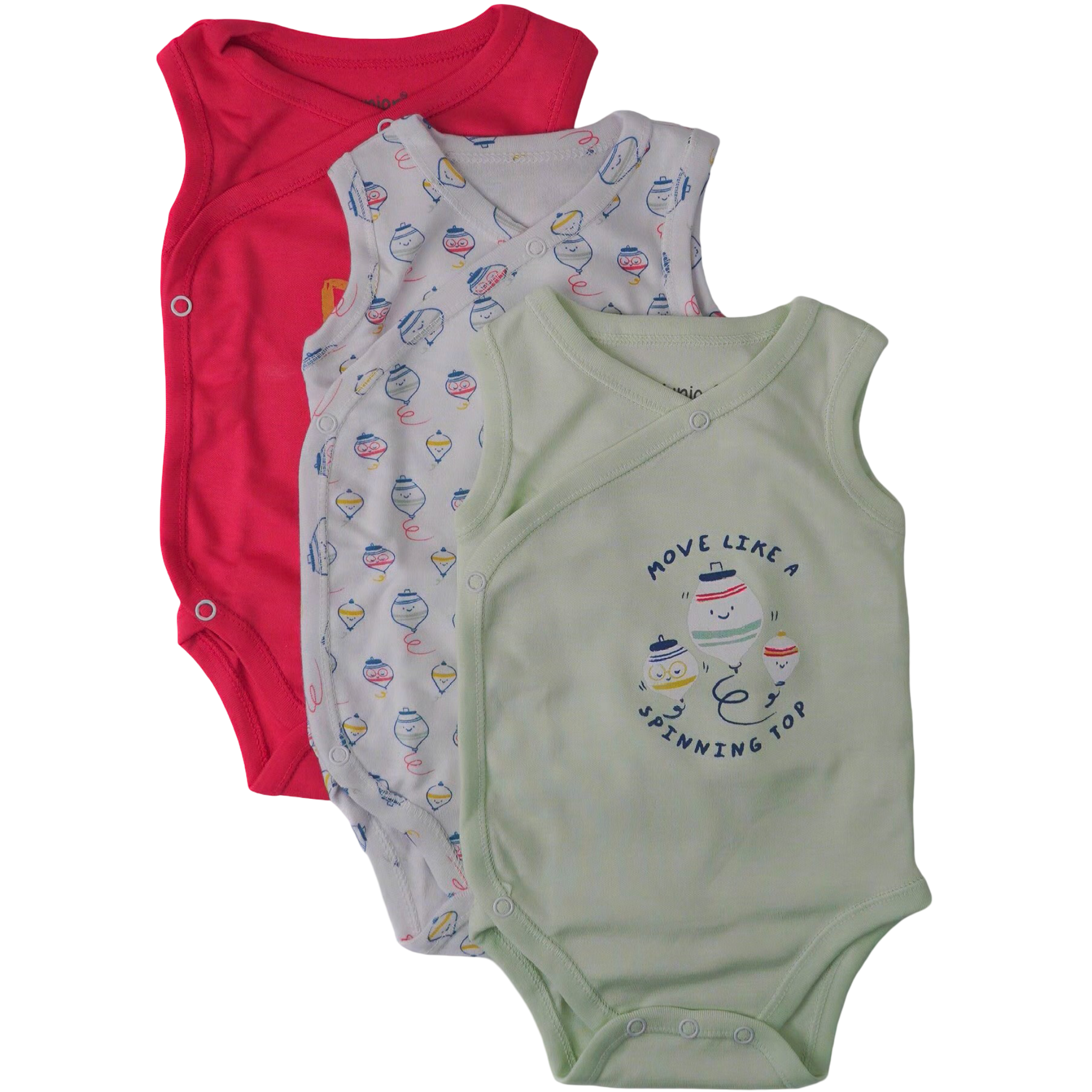 7305B kimono sleeveless - Boy 3 in 1 Printed