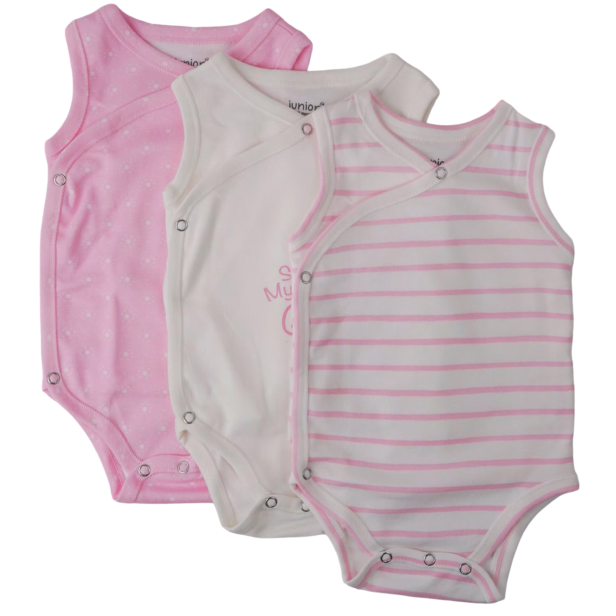 7305G kimono sleeveless -Girl 3 in 1 Printed