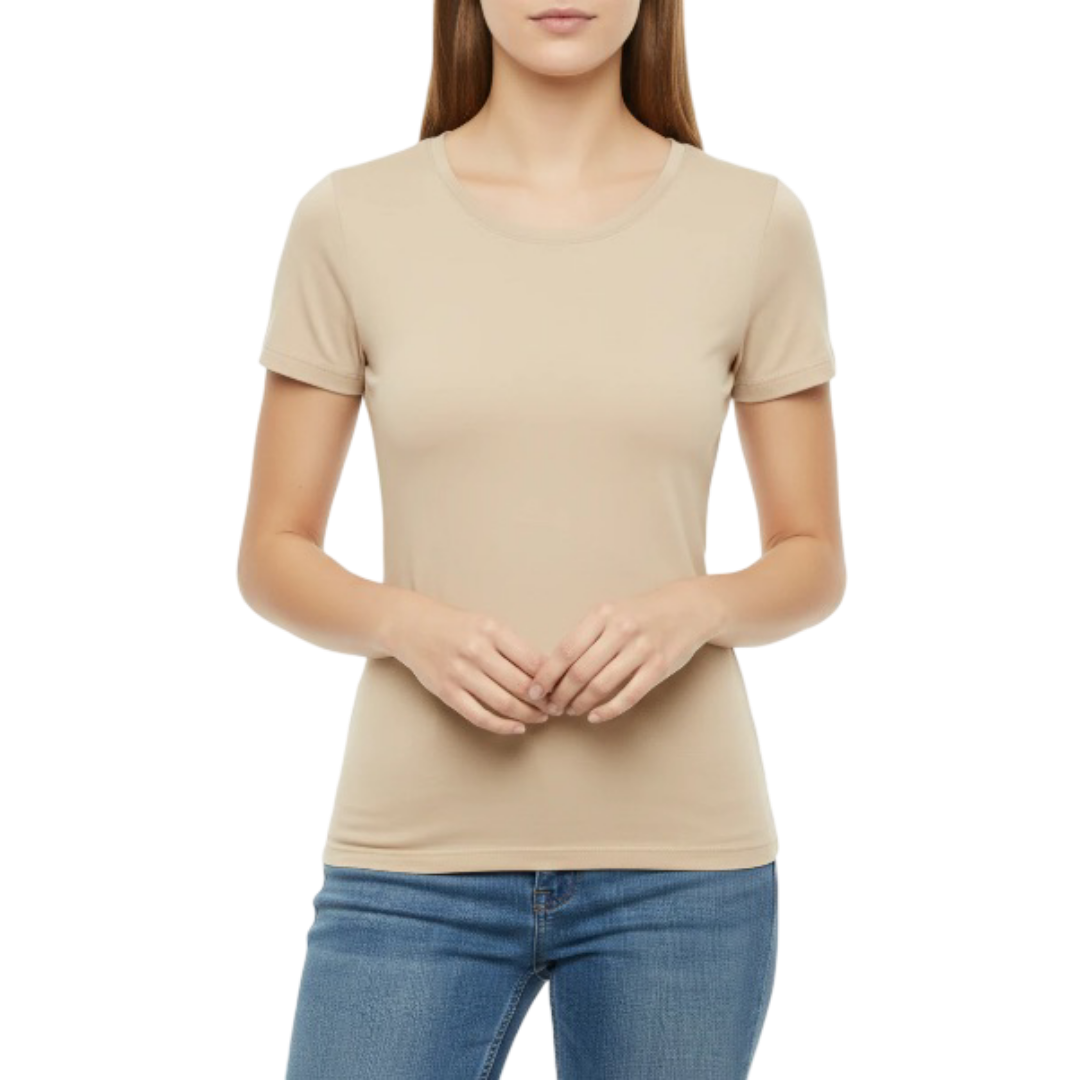 8505 - Cottonil - Women - Short Sleeve - O Neck