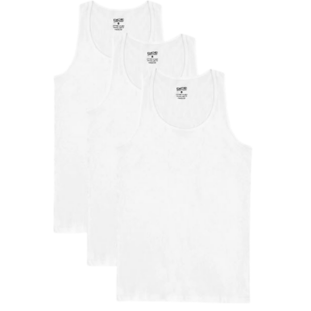 DMTop119 P*3 Tank Top 100% Cotton - 3 Pieces