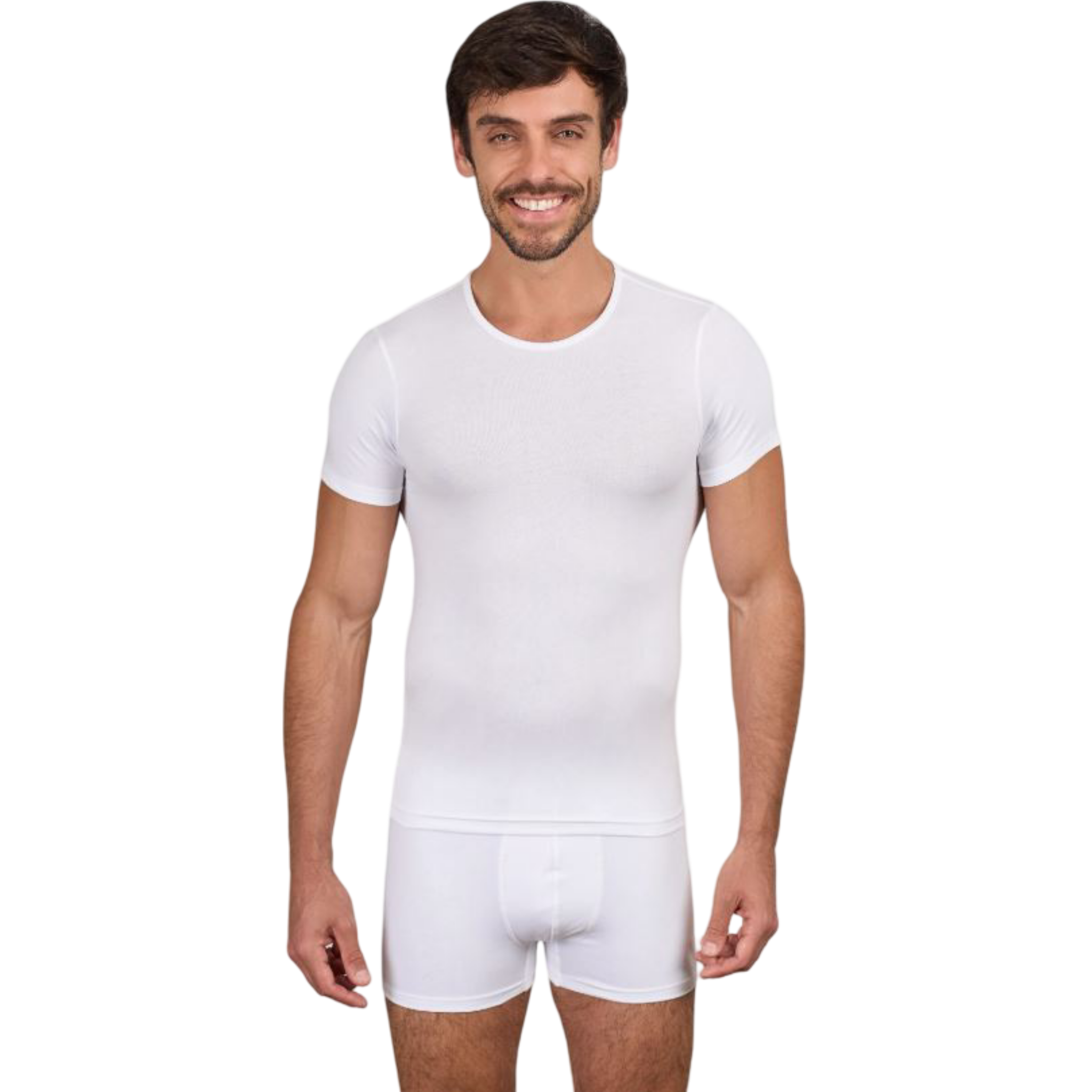 DM180CS Men's Half Sleeve Crew Neck