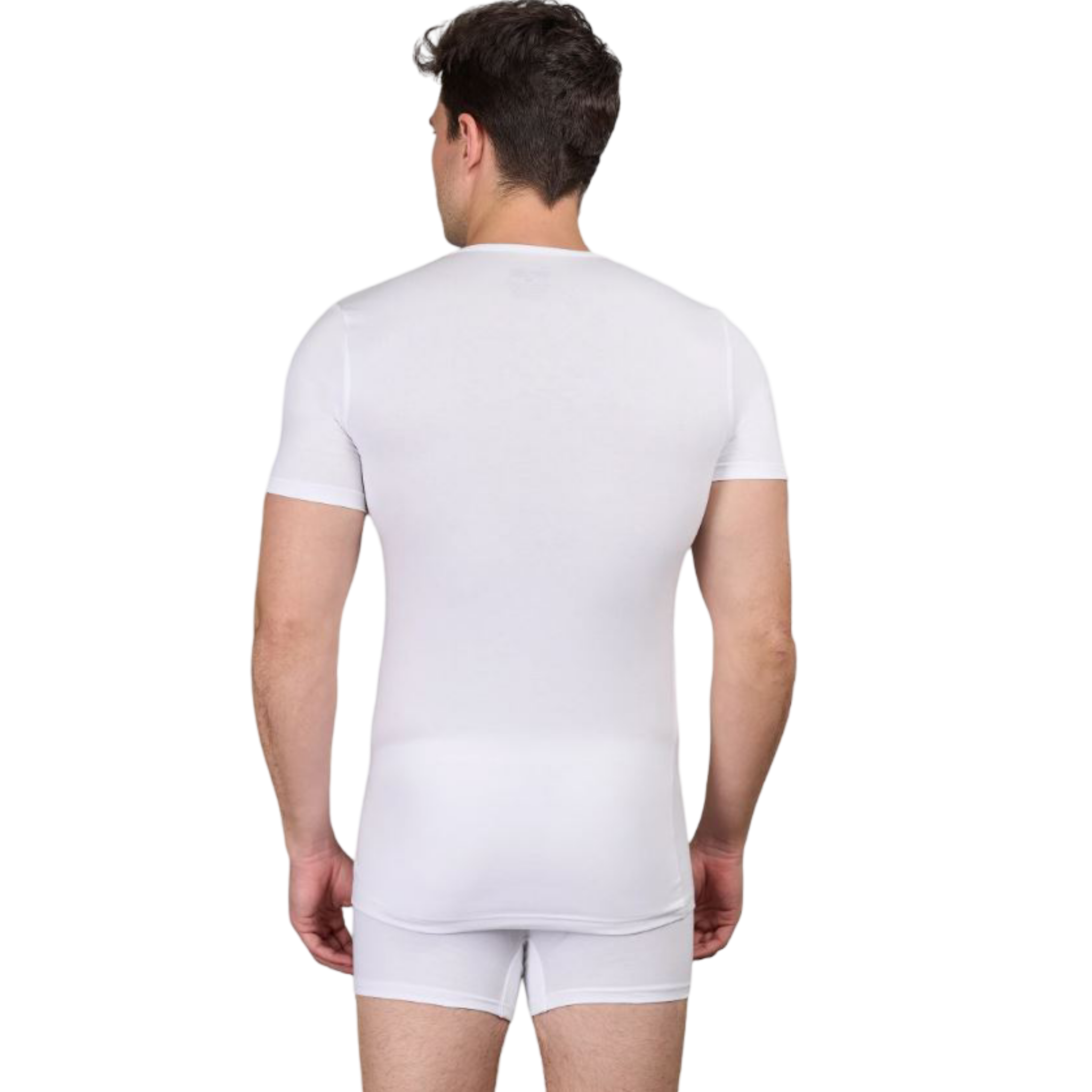 DM181CS Men's Half Sleeve V-Neck T-Shirt