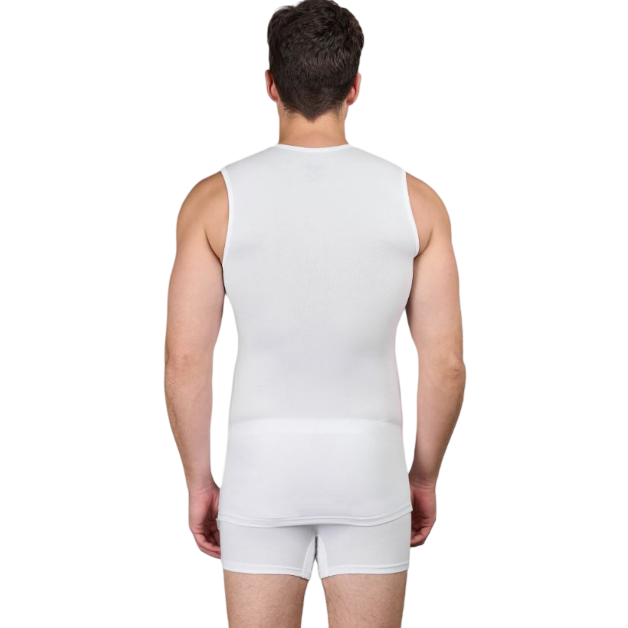 DM186CS Men's Sleeveless Top Crew Wide Strap