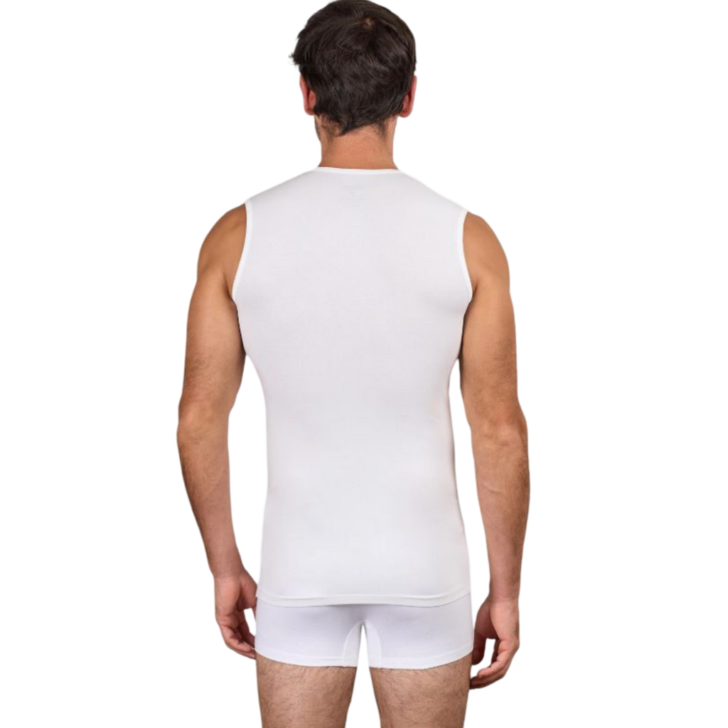 DM187CS Men's Sleeveless V-Neck Wide Strap Top