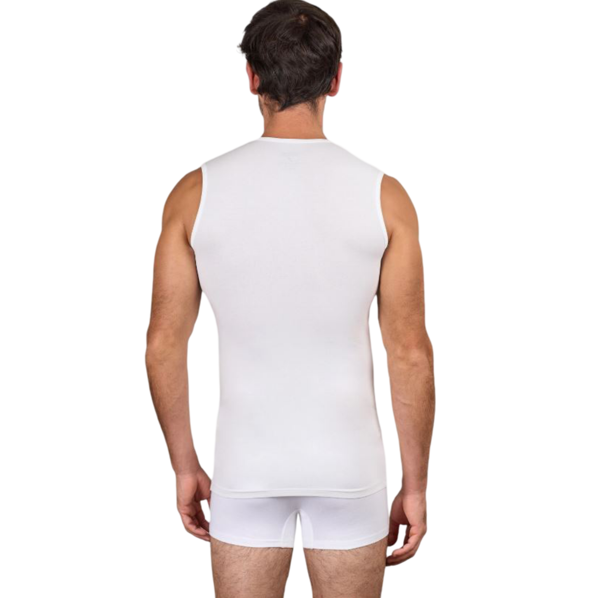 DM187CS Men's Sleeveless V-Neck Wide Strap Top