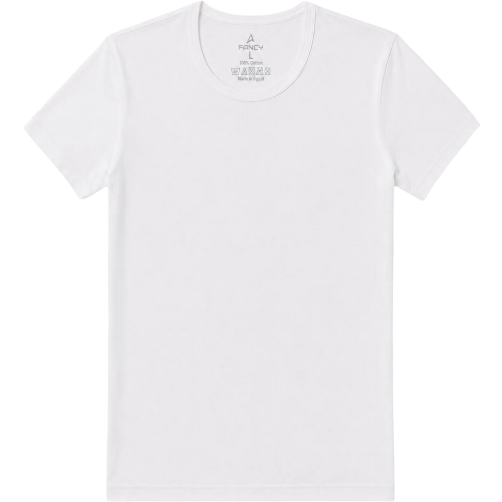 F01 - Fancy Undershirt O Neck For Men's 100% Cotton