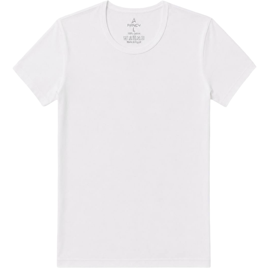 F01 - Fancy Undershirt O Neck For Men's 100% Cotton