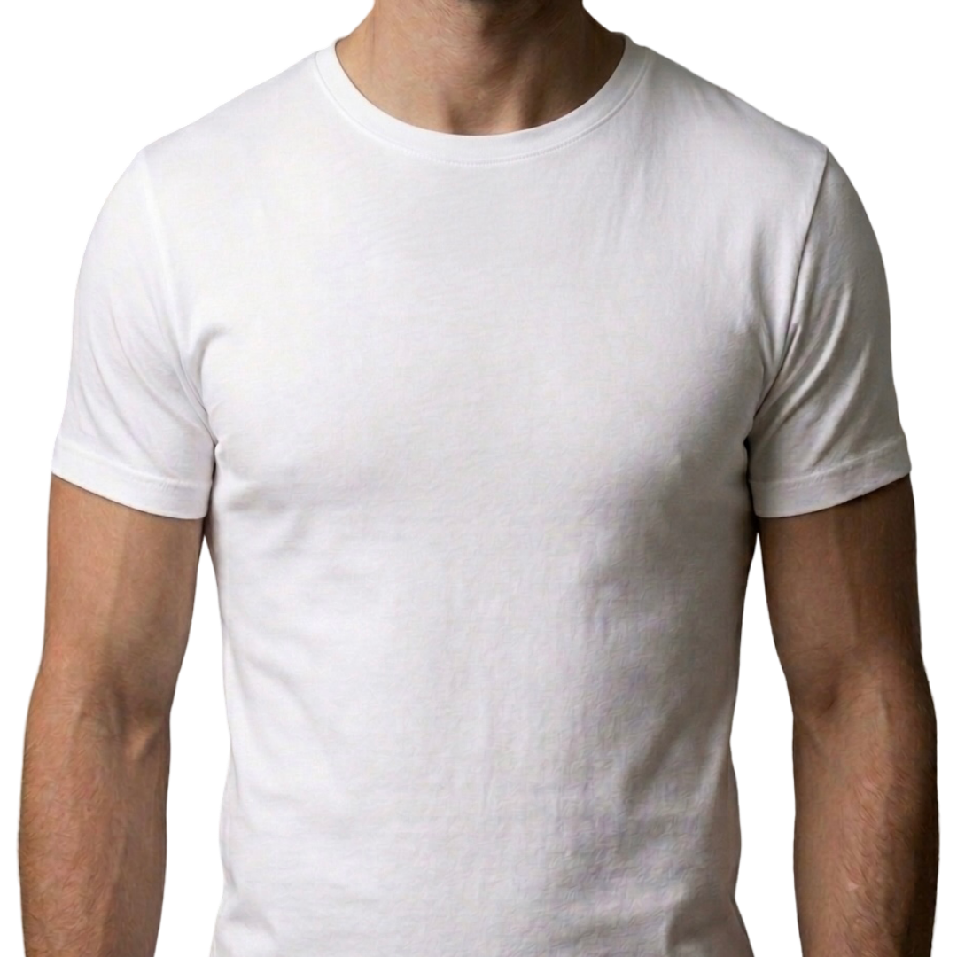 F01 - Fancy Undershirt O Neck For Men's 100% Cotton