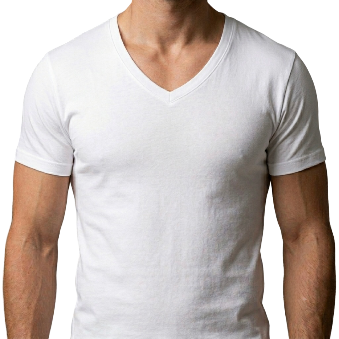 F02 - Fancy Undershirt V Neck For Men's 100% Cotton