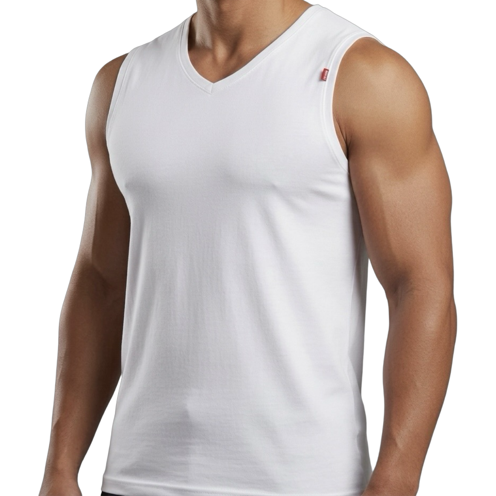 7780 - Cottonil - Men - Cut Stretch - V Neck - 94% Cot 6% Ela