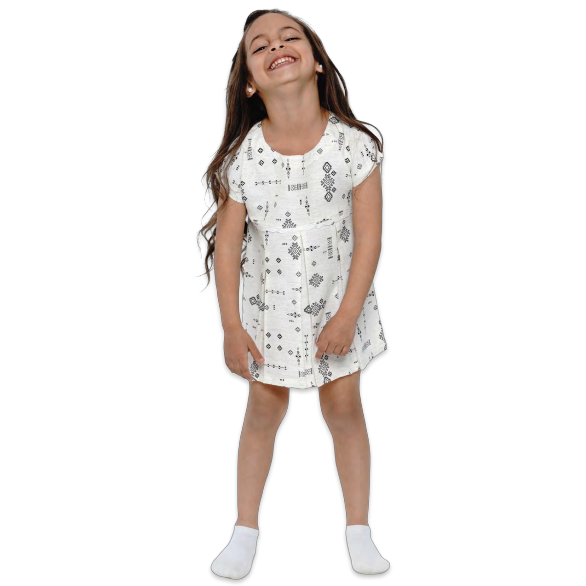 3428-24 - Junior - Vintage Art Dress Printed