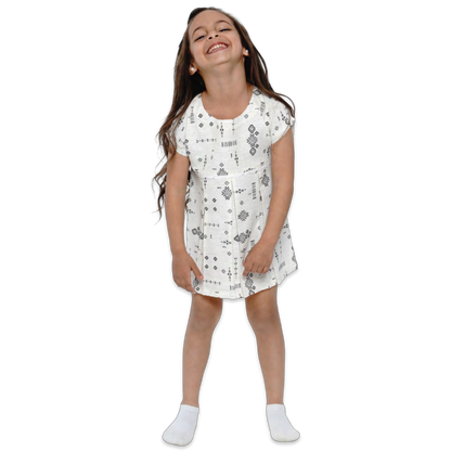 3428-24 - Junior - Vintage Art Dress Printed