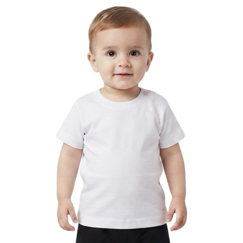 2401 - Junior - Baby - Short Sleeve Flannel - White