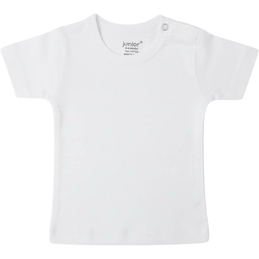 2401 - Junior - Baby - Short Sleeve Flannel - White