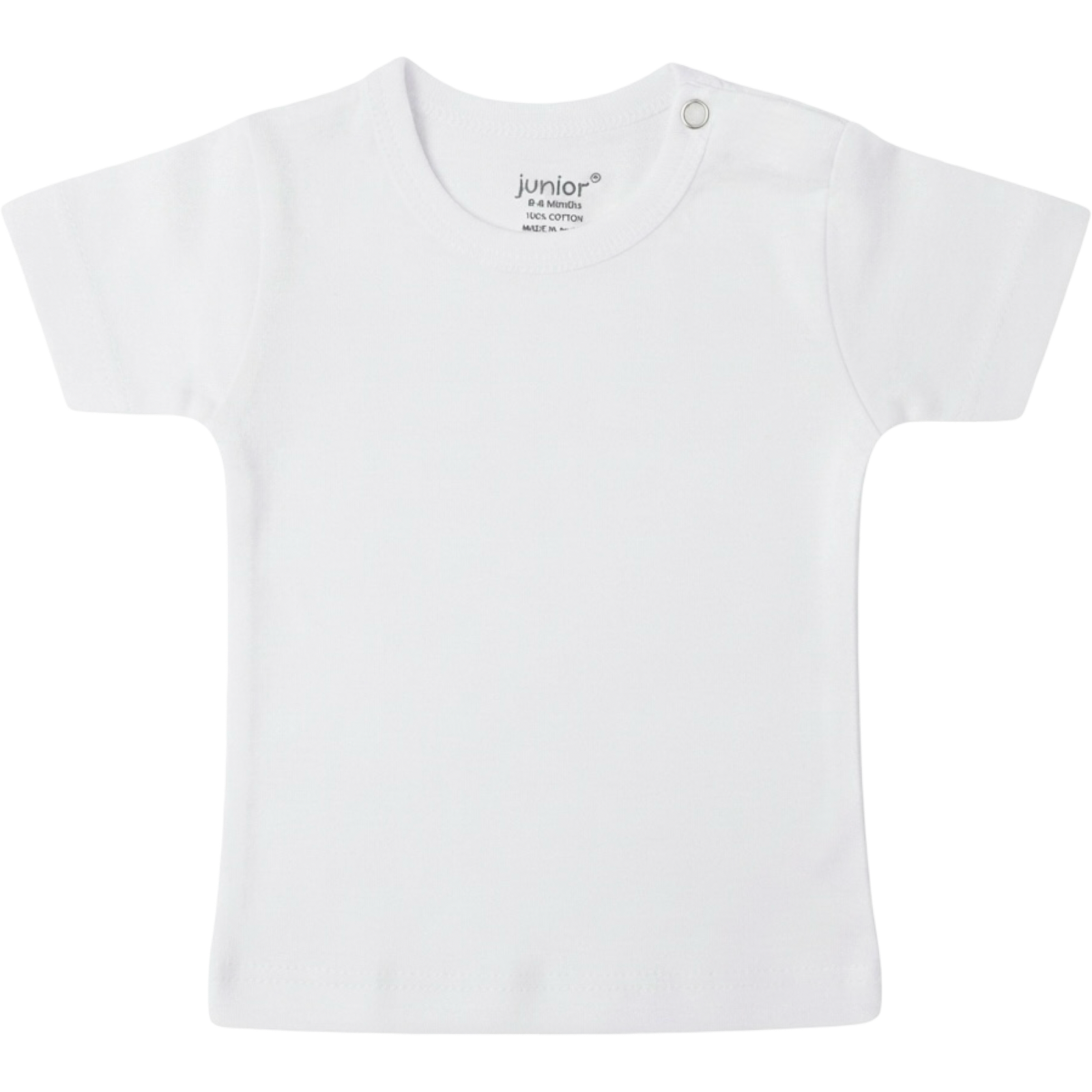 2401 - Junior - Baby - Short Sleeve Flannel - White