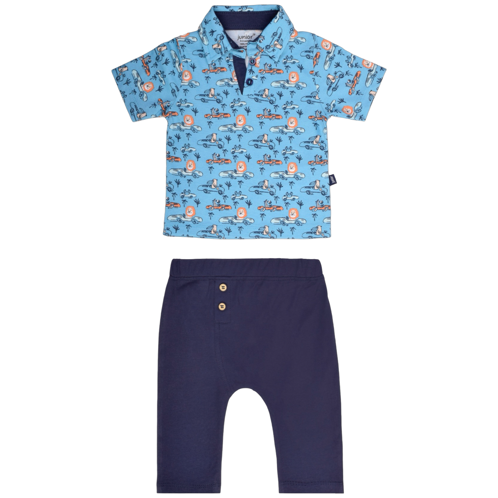 1212-25 - Junior - Beep Honk , T-shirt + Printed Pant