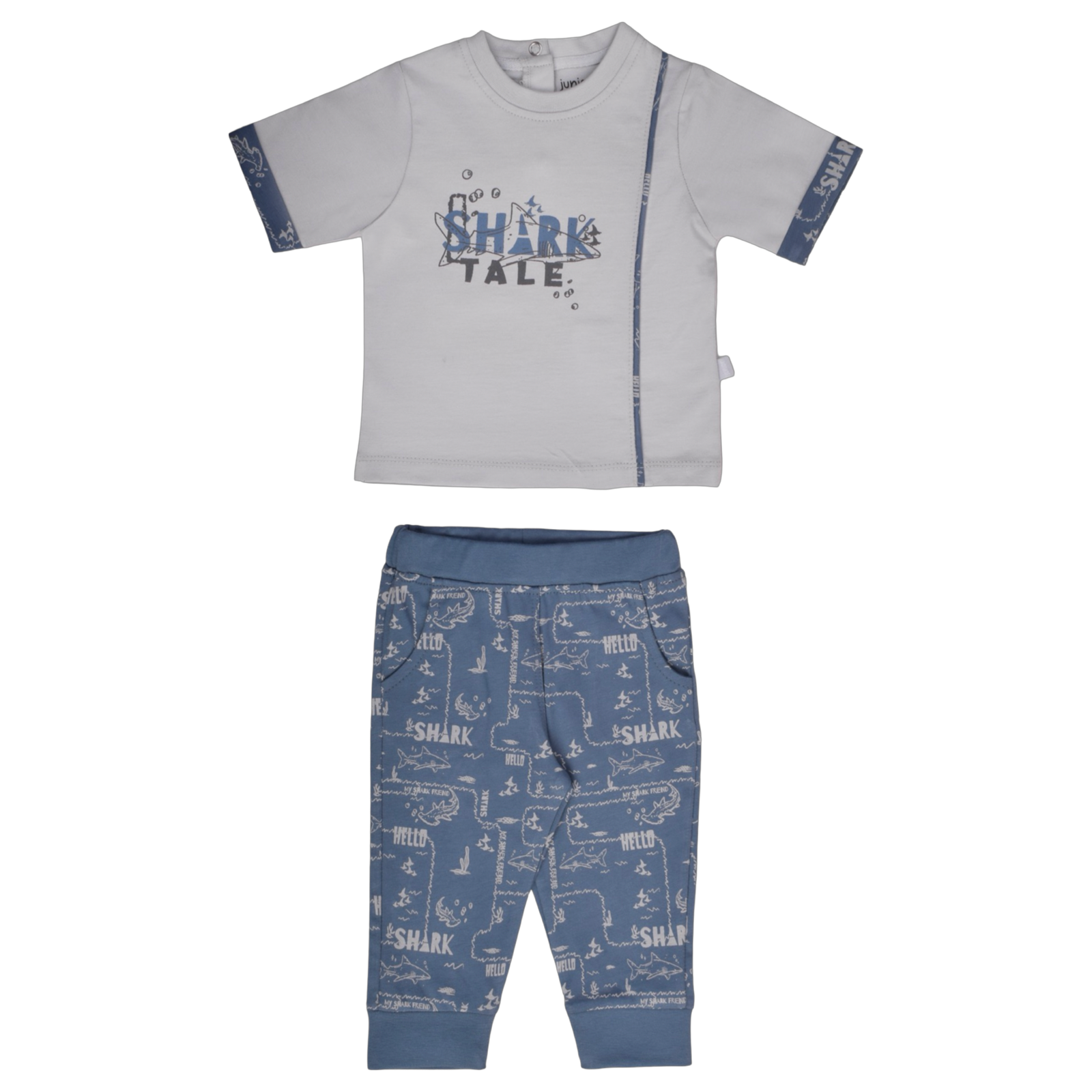 1258-25 - Junior - Shark Tale , T-shirt + printed pant