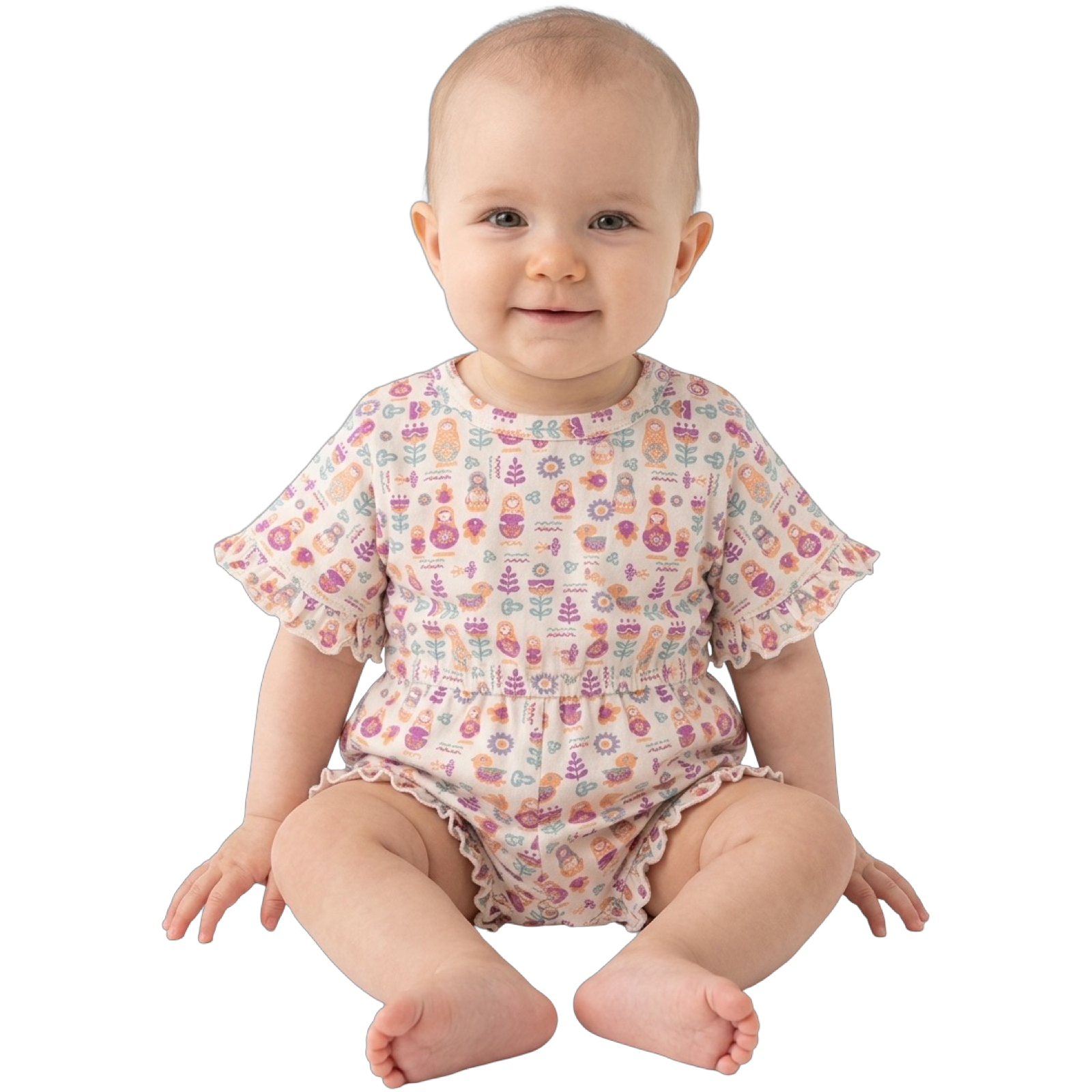 1746-25 - Junior - Matryoshka , Jump Printed suit