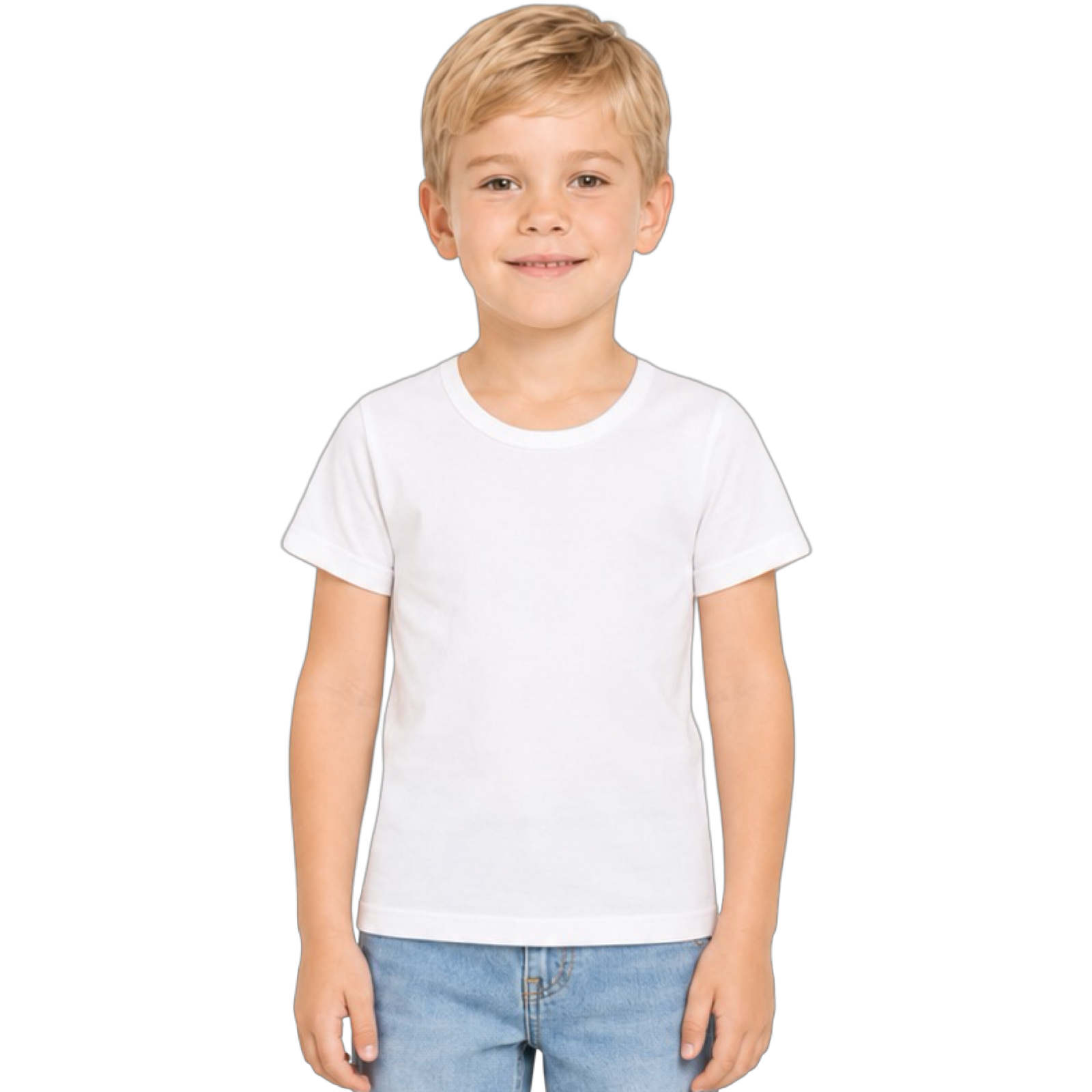 2440 - Junior - Kids - Short Sleeve Flannel - Whites