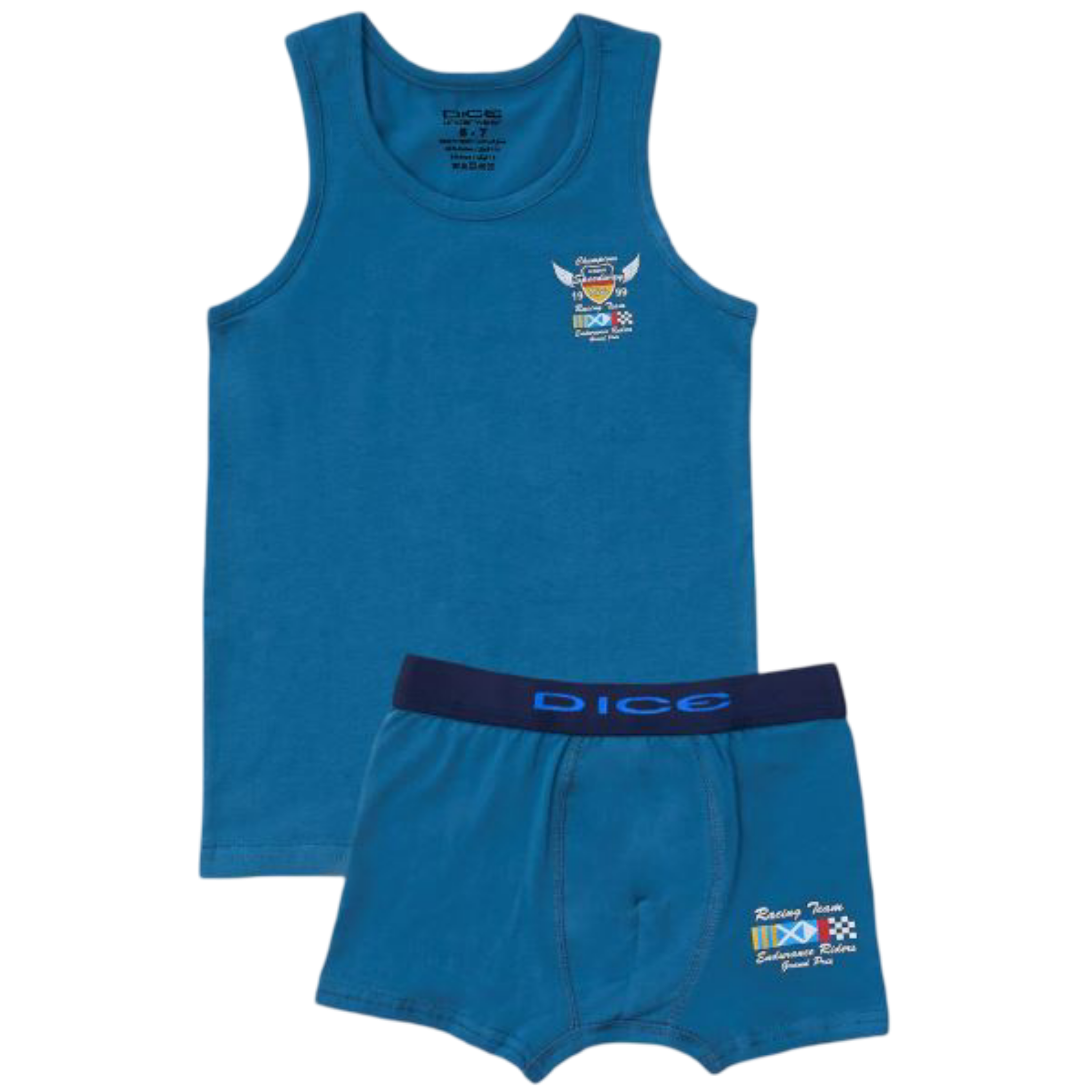 DKB4004 S/S15 Printed Underwear Set (Top-bottom) for boys