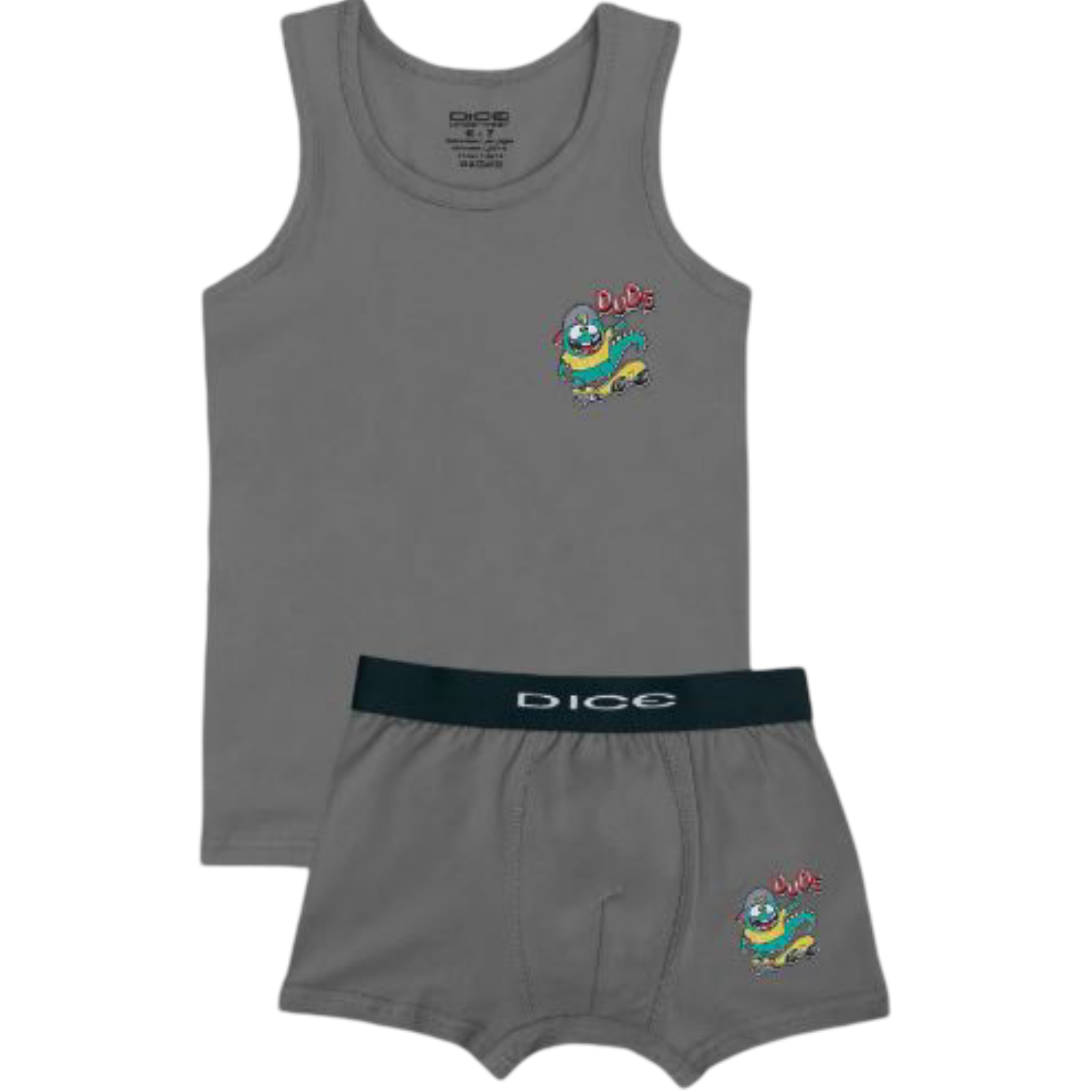 DKB4004 S/S15 Printed Underwear Set (Top-bottom) for boys