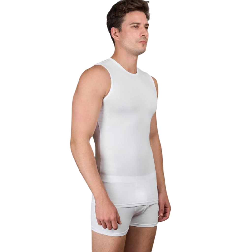DM186CS Men's Sleeveless Top Crew Wide Strap