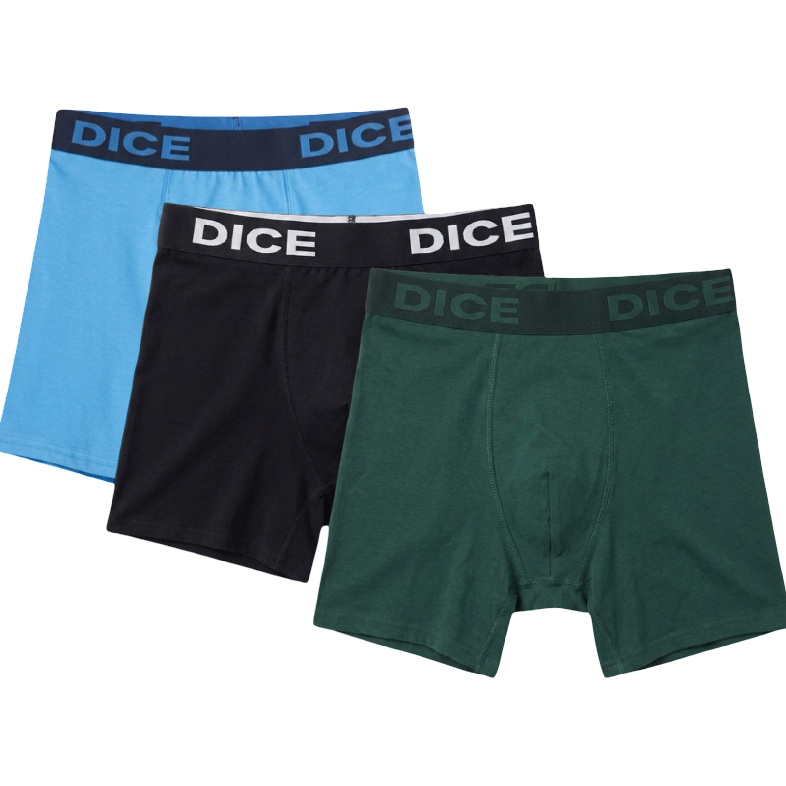 DmLong - Dice (Pack Of 3) 95% Cotton