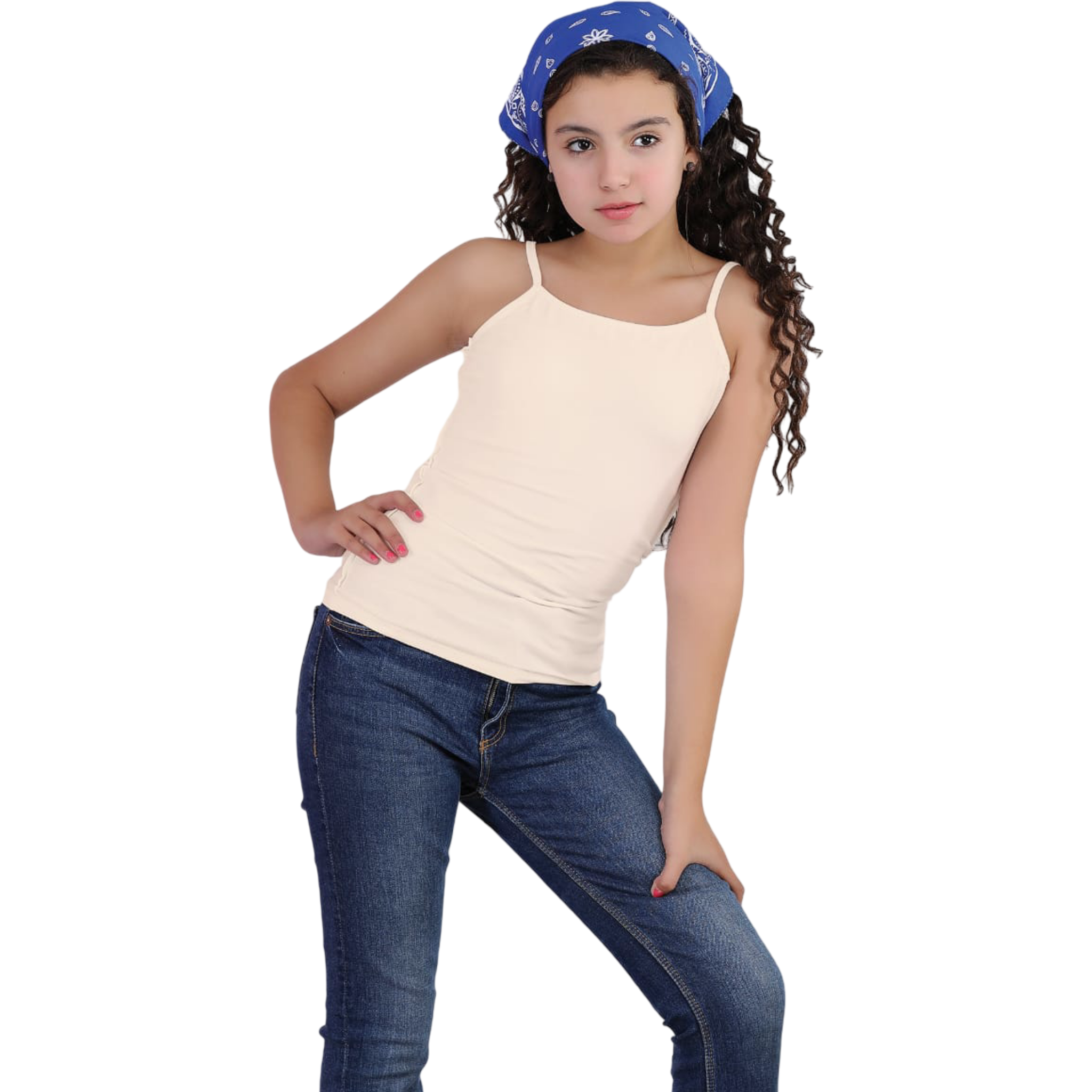 JC10 GIRLS, THIN STRAP TANK TOP