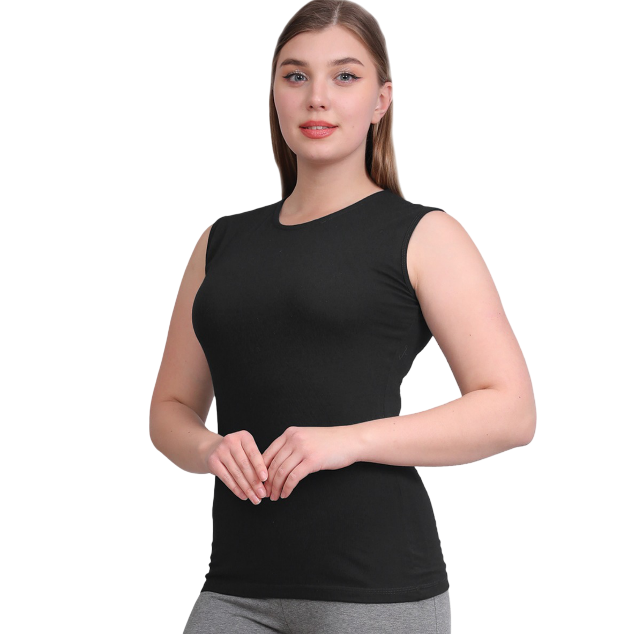 JC15 SLEEVELESS SCOOP NECK